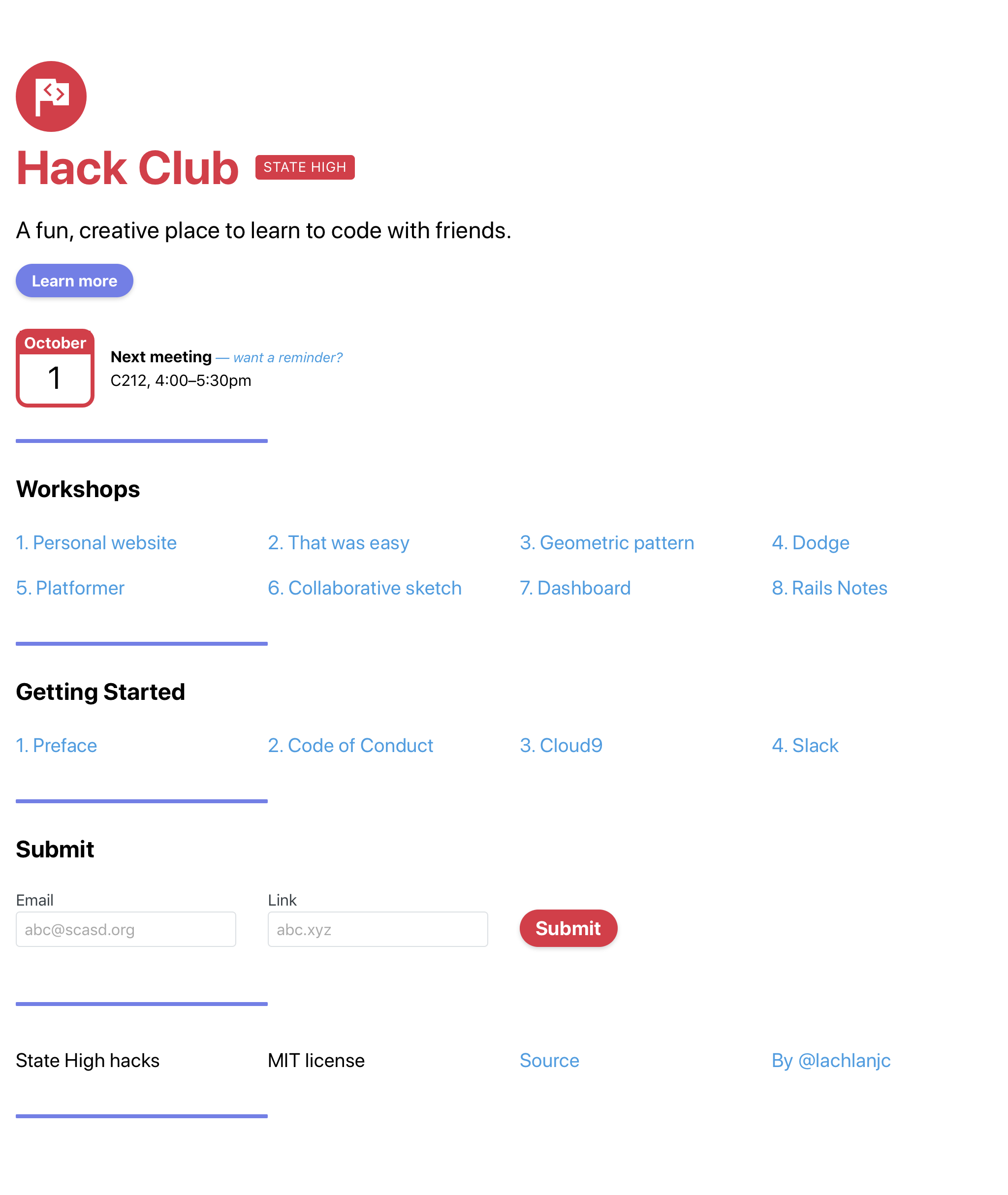 Old version of site